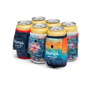 Rumpl “Beer Blankets” (for soda, too!) 6-pack NIP. Color: Fall Multicolor